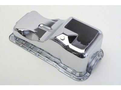 OEM Style Oil Pan; 4-Quart; Chrome (79-87 5.0L Mustang)