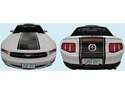 Over-Roof OEM Lemans Stripes; Gold (10-12 Mustang GT w/ Hood Scoop)