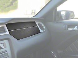 Passenger Side Dash Accent Trim; Forged Carbon Fiber (10-14 Mustang)