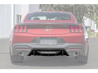 Performance Track Package Rear Diffuser; Carbon Fiber (24-25 Mustang GT w/o Active Exhaust, EcoBoost)