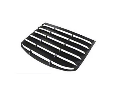 PFT Rear Window Louvers; Unpainted (15-23 Mustang Fastback)