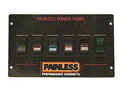 Power Panel with Rocker Switches; Carbon Fiber (87-93 Mustang)