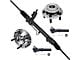 Power Steering Rack and Pinion with Wheel Hub Assemblies and Outer Tie Rods (94-04 Mustang)