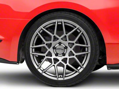 PR178 Hyper Silver Wheel; Rear Only; 20x10 (15-23 Mustang GT, EcoBoost, V6)