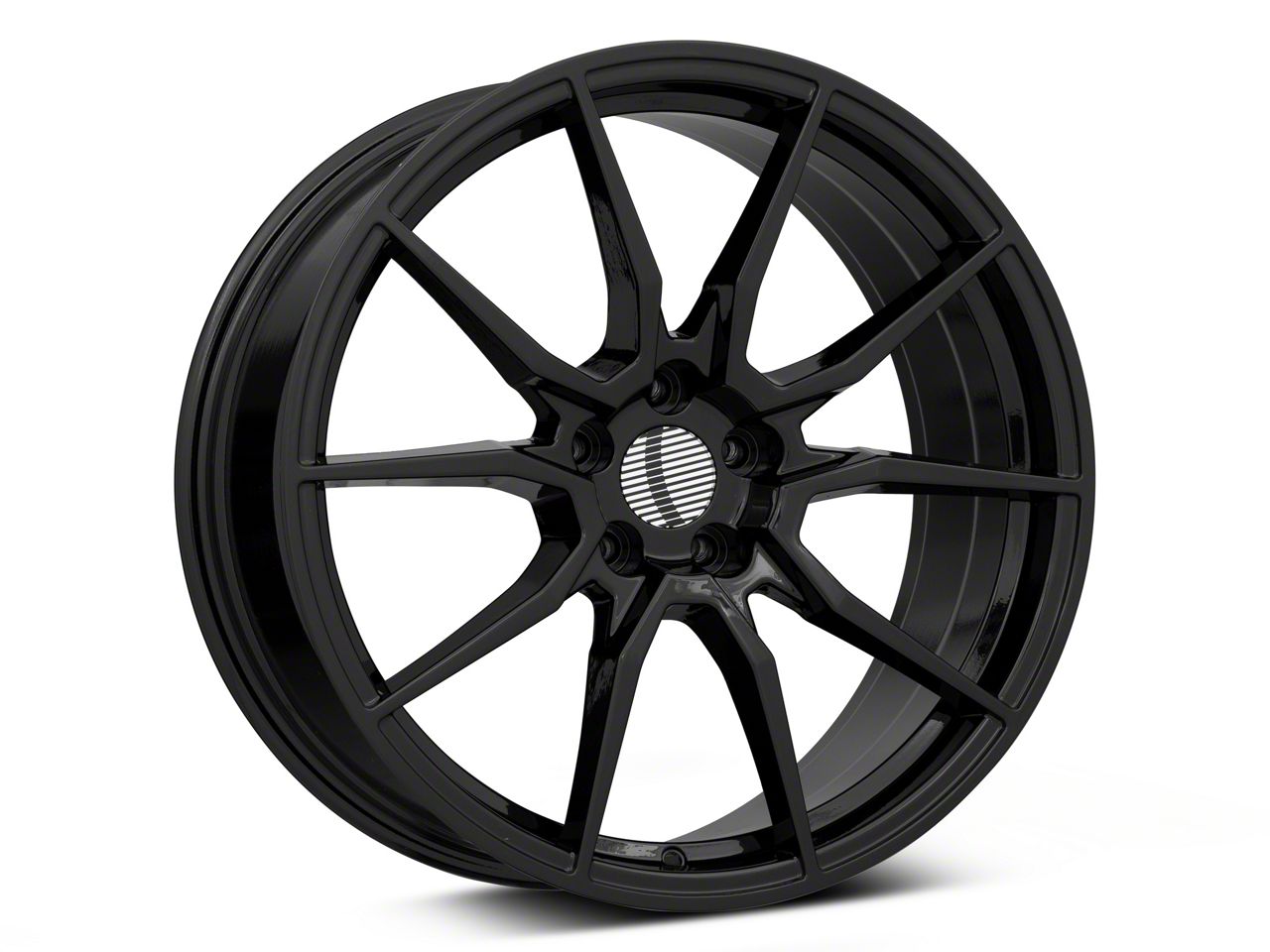 Mustang PR193 Gloss Black Wheel; 20x9; 30mm Offset (15-23 Mustang GT,  EcoBoost, V6) - Free Shipping