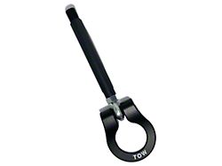 Premium Stealth Tow Hook with Cerakote Black Shaft and Black D-Ring; Front (20-22 Mustang GT500)