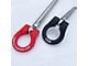 Premium Stealth Tow Hook with Cerakote Black Shaft and Red D-Ring; Front (15-17 Mustang GT)