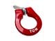 Premium Stealth Tow Hook with Red D-Ring; Front Center Mount (18-23 Mustang GT; 15-20 Mustang GT350)