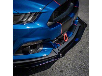 Premium Tow Hook with Black D-Ring; Front (15-17 Mustang GT)