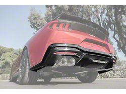 Quad Exhaust Rear Diffuser; Carbon Fiber (24-25 Mustang GT, EcoBoost)