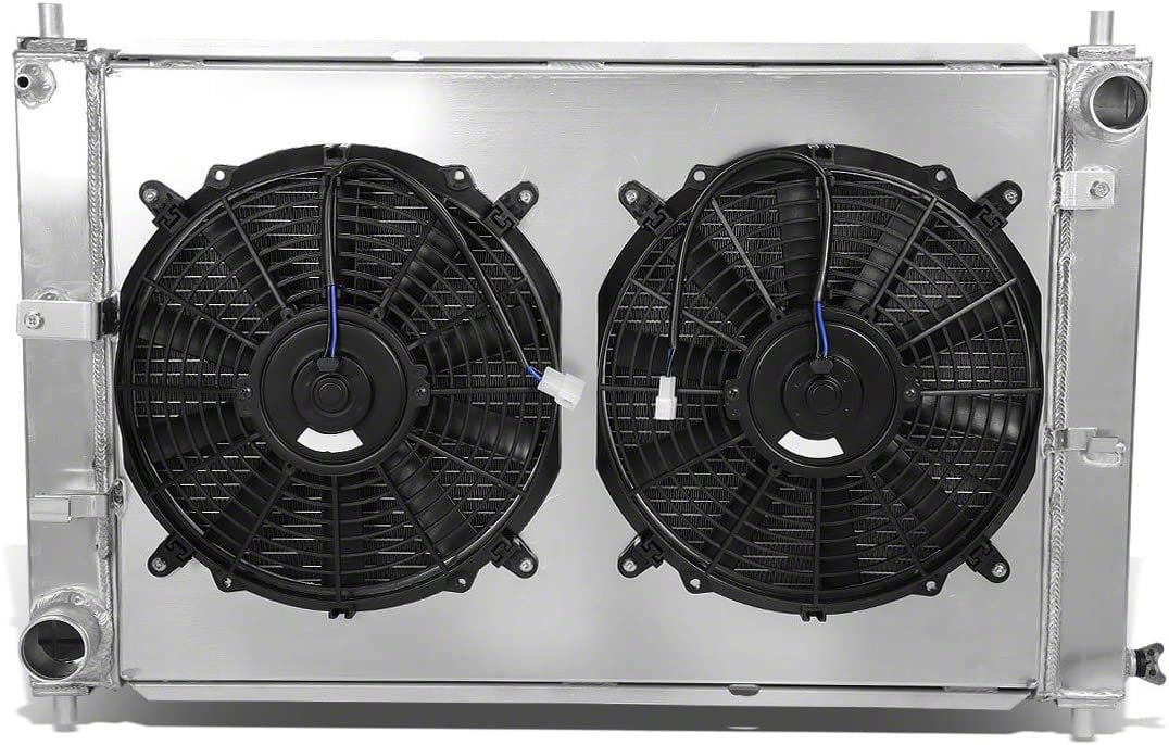 3-Row Full Aluminum Radiator with Fan Shroud (97-04 Mustang w/ Manual  Transmission)