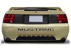 Rear Deck and Lower Bumper Blackout Stripes; Matte Black (99-04 Mustang)