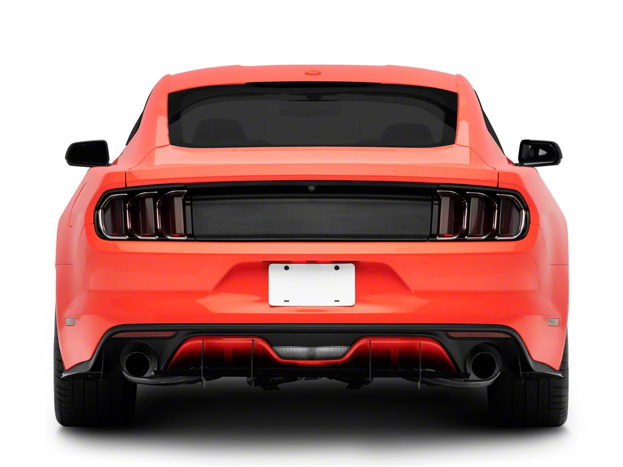 Mustang Rear Diffuser; Matte Black (15-17 Mustang Gt Non-premium 