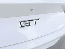 Rear GT Emblem Inserts; Forged Carbon Fiber (24-25 Mustang GT)