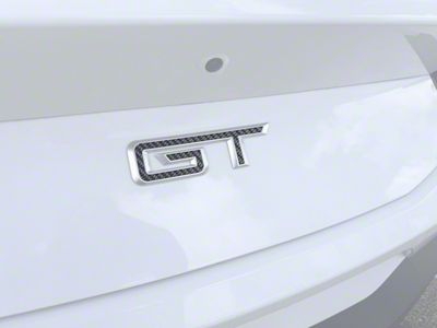 Rear GT Emblem Inserts; Forged Carbon Fiber (24-25 Mustang GT)