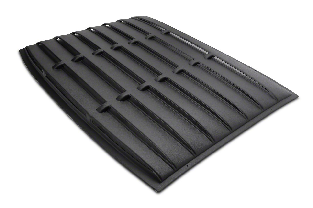 SpeedForm Mustang Rear Window Louvers; Textured ABS 75000 (05-14 ...