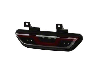 Red Bar LED Reverse Light; Black Smoke (15-16 Mustang)