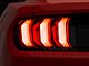 Renegade Series Sequential LED Tail Lights; Gloss Black Housing; Clear Lens (15-23 Mustang)