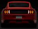 Renegade Series Sequential LED Tail Lights; Gloss Black Housing; Clear Lens (15-23 Mustang)