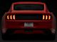 Renegade Series Sequential LED Tail Lights; Gloss Black Housing; Clear Lens (15-23 Mustang)