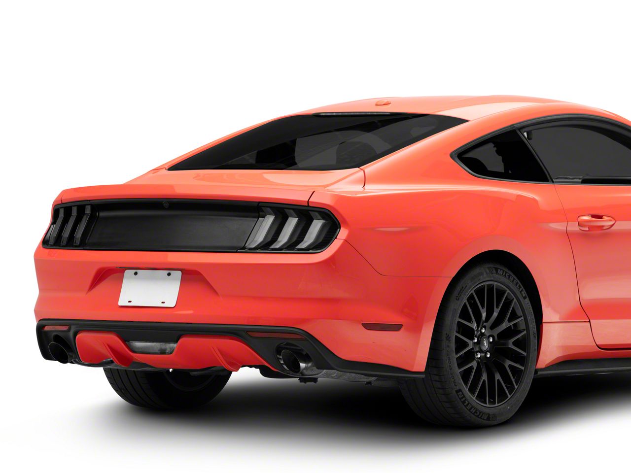 Mustang Renegade Series Sequential LED Tail Lights; Gloss Black Housing ...