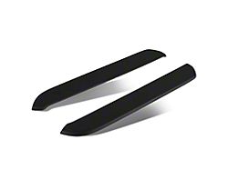 RP Style Rear Side Splitters; Matte Black (13-14 Mustang)