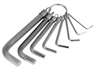 SAE Hex Key Wrench Set; 8-Piece Set