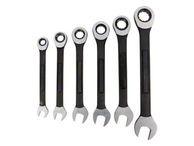 SAE Ratchet Wrench Set; 6-Piece Set