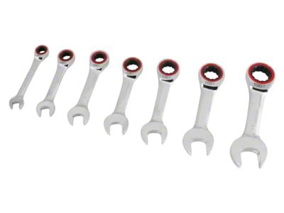 SAE Ratcheting Wrench Set; 7-Piece Set