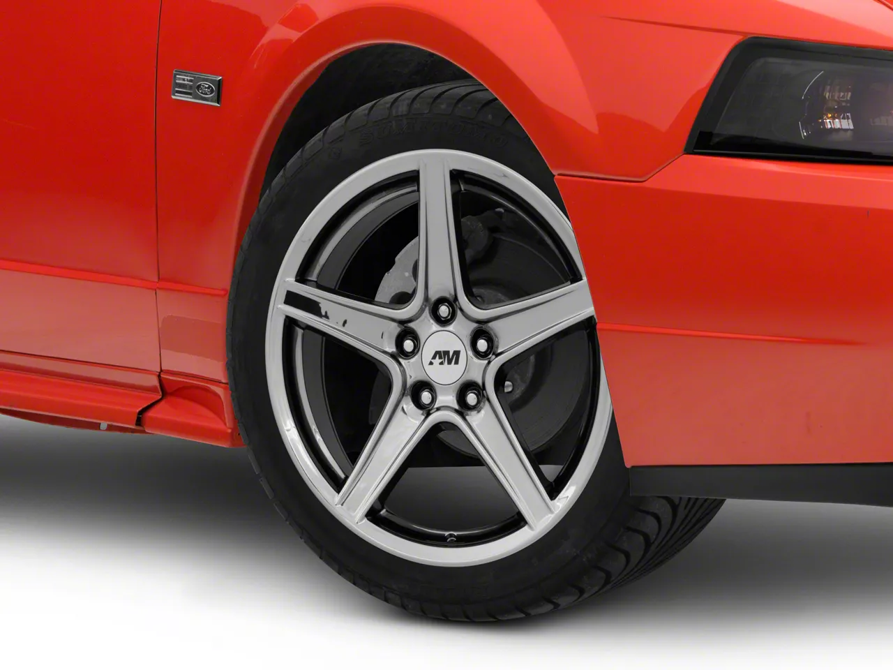 Mustang Saleen Style Black Chrome Wheel; 18x9; 24mm Offset (99-04 ...