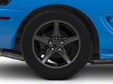 Saleen Style Gloss Black Wheel; Rear Only; 17x10.5; 28mm Offset (99-04 Mustang)