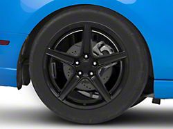 Saleen Style Gloss Black Wheel; Rear Only; 19x10; 48mm Offset (10-14 Mustang GT, V6)