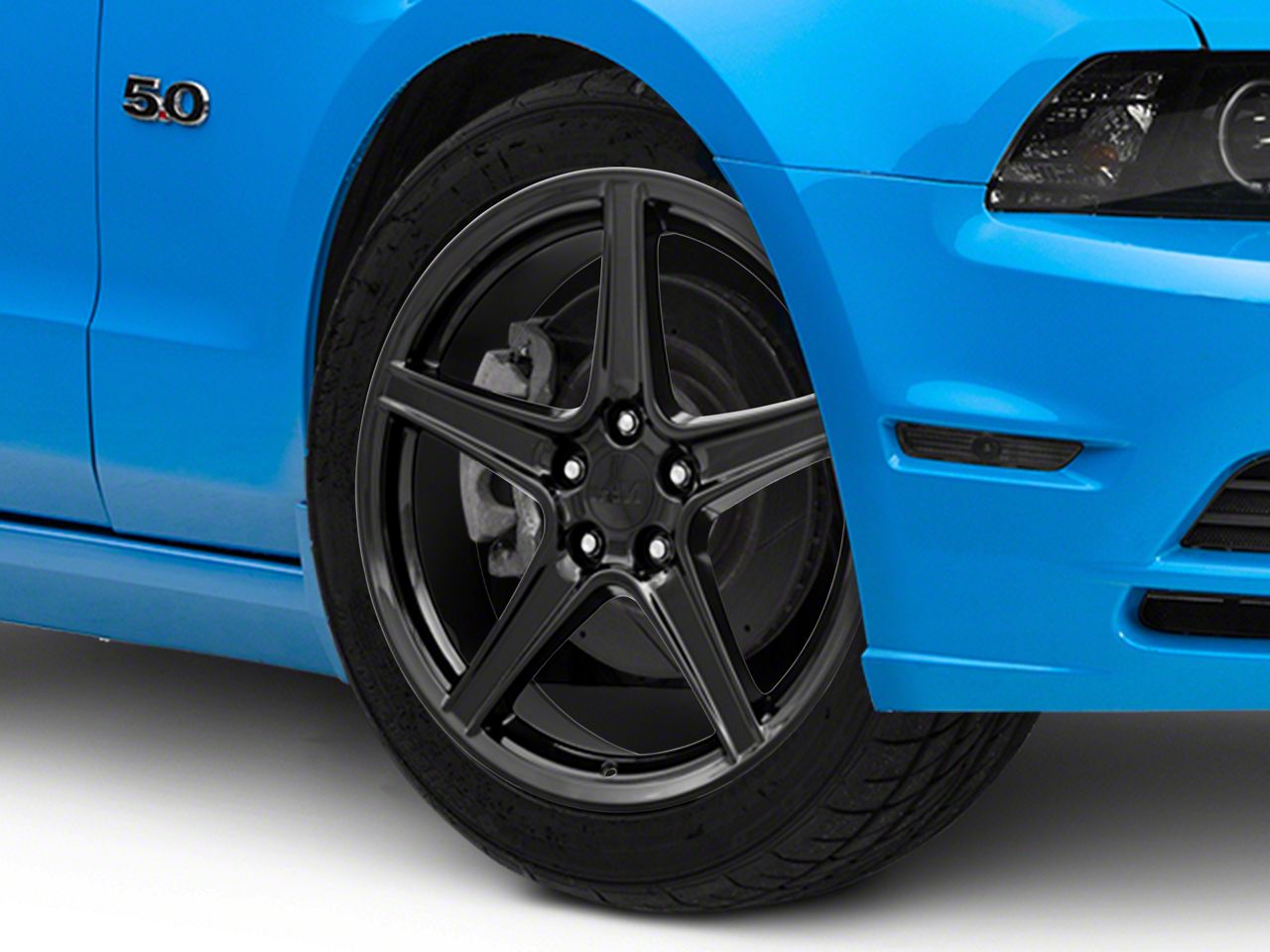 Mustang Saleen Style Gloss Black Wheel; 19x8.5; 30mm Offset (10-14 ...