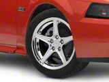 Saleen Style Chrome Wheel; 17x9; 24mm Offset (99-04 Mustang)