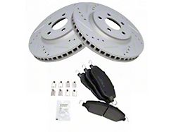 Semi-Metallic Brake Rotor and Pad Kit (05-10 Mustang GT; 11-14 Mustang V6)