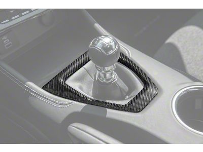 Shifter Panel Trim; Carbon Fiber (2024 Mustang w/ Manual Transmission)