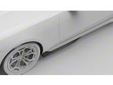 NYTOP Side Skirt Extension; Matte Carbon (24-25 Mustang)