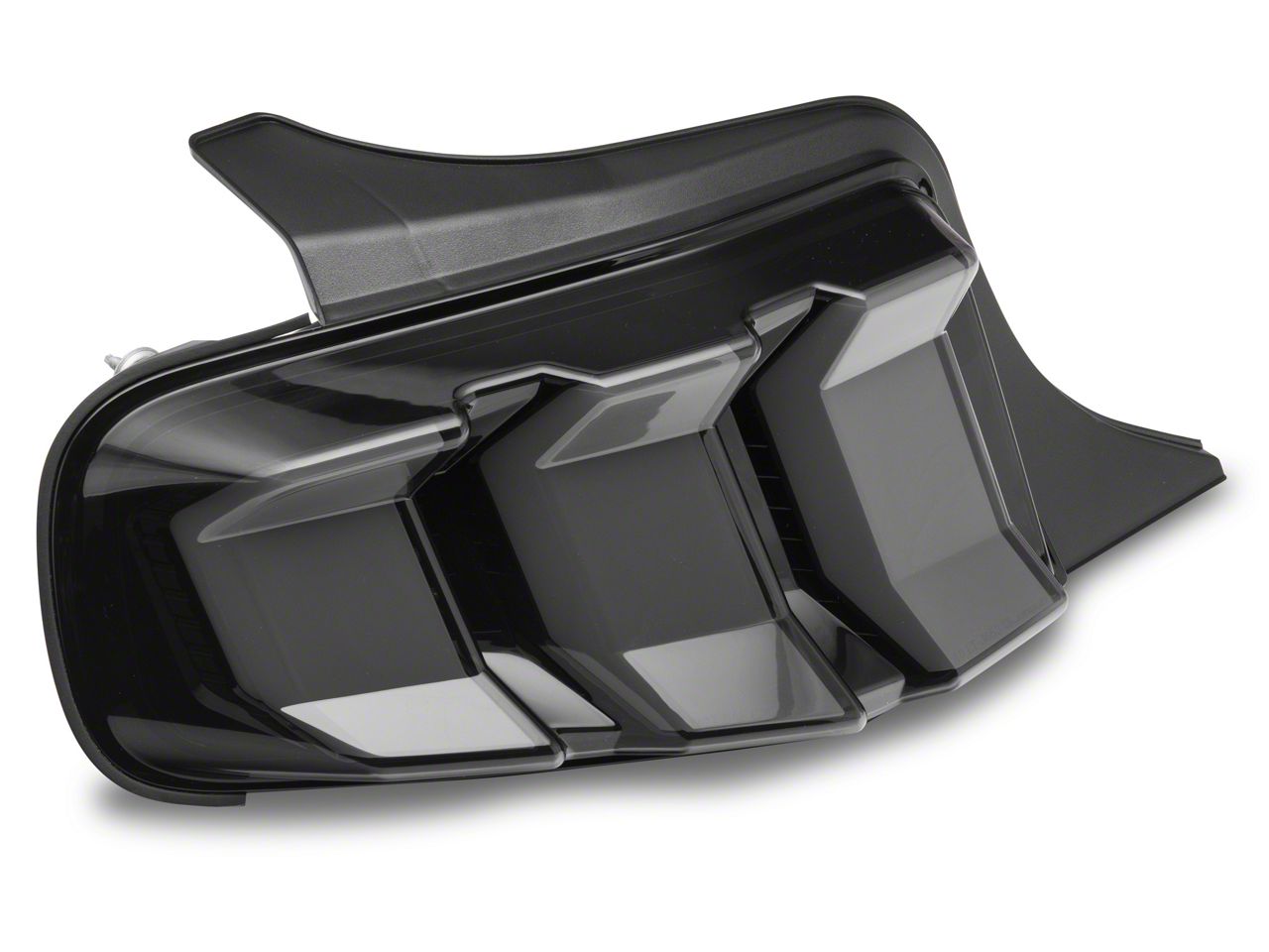 2018 Style Sequential LED Tail Lights; Gloss Black Housing; Smoked Lens  (10-12 Mustang)