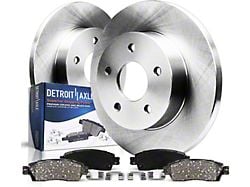 Solid Brake Rotor and Pad Kit; Rear (94-04 Mustang GT, V6)