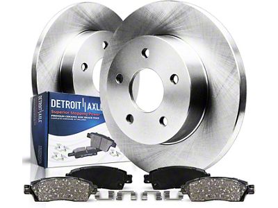 Solid Brake Rotor and Pad Kit; Rear (94-04 Mustang GT, V6)