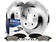 Solid Brake Rotor and Pad Kit; Rear (94-04 Mustang GT, V6)