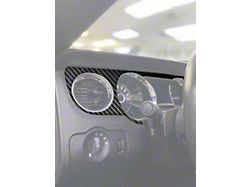 Speedo Accent Trim; Forged Carbon Fiber (10-14 Mustang)
