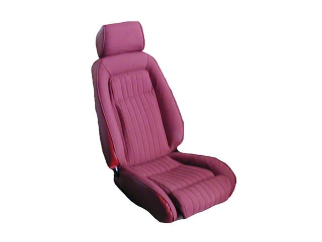 Sport Front Bucket and Rear Bench Seat Upholstery Kit; Interlude Cloth Inserts with Vinyl Trim (87-89 Mustang Hatchback)