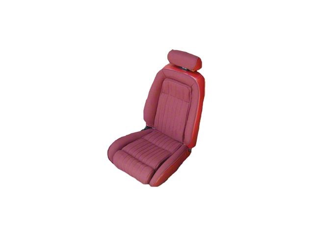 Sport Front Bucket and Rear Bench Seat Upholstery Kit; Interlude Cloth Inserts with Vinyl Trim (92-93 Mustang Hatchback)