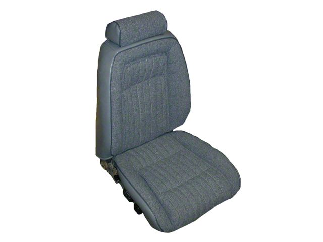 Sport Front Bucket and Rear Bench Seat Upholstery Kit; Interlude Cloth Inserts with Vinyl Trim (92-93 Mustang Convertible)