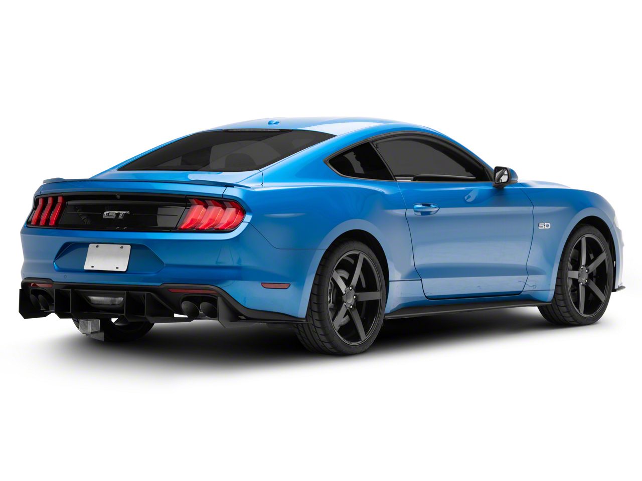 Mustang Stealth Diffuser; Full 3-Piece; Black (18-23 Mustang GT) - Free ...