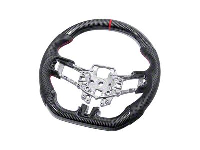 Steering Wheel; Carbon Fiber with Red Stripe (15-17 Mustang)