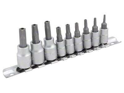 Torx Bit Socket Set; 9-Piece Set