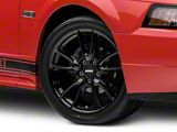 Track Pack Style Gloss Black Wheel; 19x8.5; 48mm Offset (99-04 Mustang)