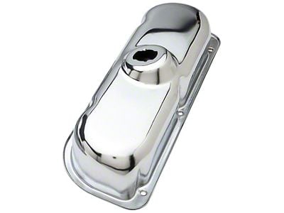 Traditional Style Valve Covers; Chrome (83-86 3.8L Mustang)